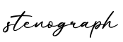 单词stenograph书写