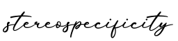 单词stereospecificity书写