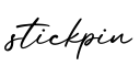 单词stickpin书写