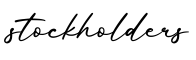 单词stockholders书写