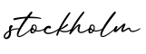 单词stockholm书写