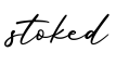 单词stoked书写