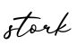 单词stork书写