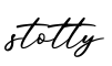 单词stotty书写