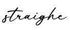 单词straighe书写