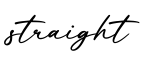 单词straight书写