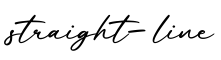 单词straight-line书写