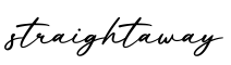 单词straightaway书写