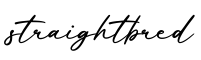 单词straightbred书写