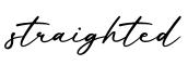 单词straighted书写