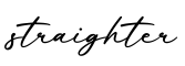 单词straighter书写