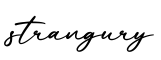 单词strangury书写