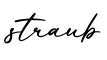 单词straub书写