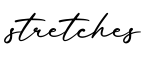 单词stretches书写