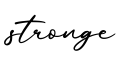 单词stronge书写