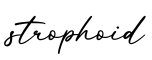 单词strophoid书写