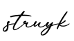 单词struyk书写