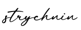 单词strychnin书写