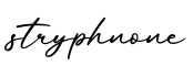 单词stryphnone书写