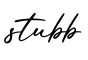 单词stubb书写