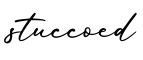 单词stuccoed书写