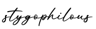 单词stygophilous书写