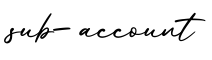 单词sub-account书写