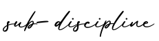 单词sub-discipline书写