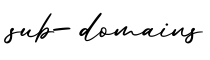 单词sub-domains书写