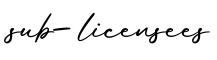 单词sub-licensees书写