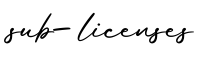 单词sub-licenses书写