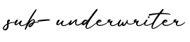 单词sub-underwriter书写