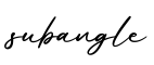 单词subangle书写