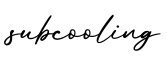 单词subcooling书写