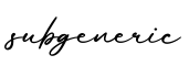 单词subgeneric书写