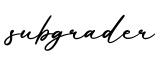单词subgrader书写