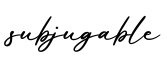 单词subjugable书写