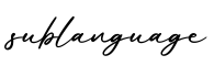 单词sublanguage书写