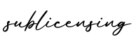 单词sublicensing书写