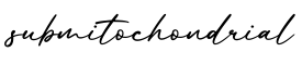 单词submitochondrial书写