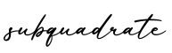 单词subquadrate书写