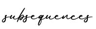 单词subsequences书写