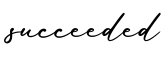 单词succeeded书写