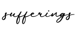 单词sufferings书写