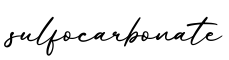 单词sulfocarbonate书写