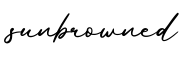 单词sunbrowned书写