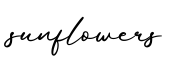 单词sunflowers书写