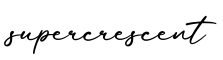 单词supercrescent书写