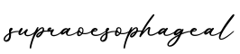 单词supraoesophageal书写