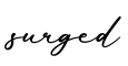 单词surged书写